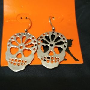 Sugar Skull Dangle Earrings